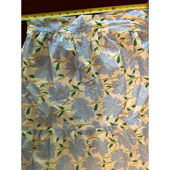 Who What Wear Blue Floral Midi Skirt - Picture 5 of 5